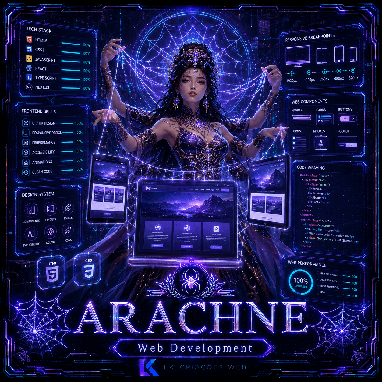 Arachne — Web development and frontend