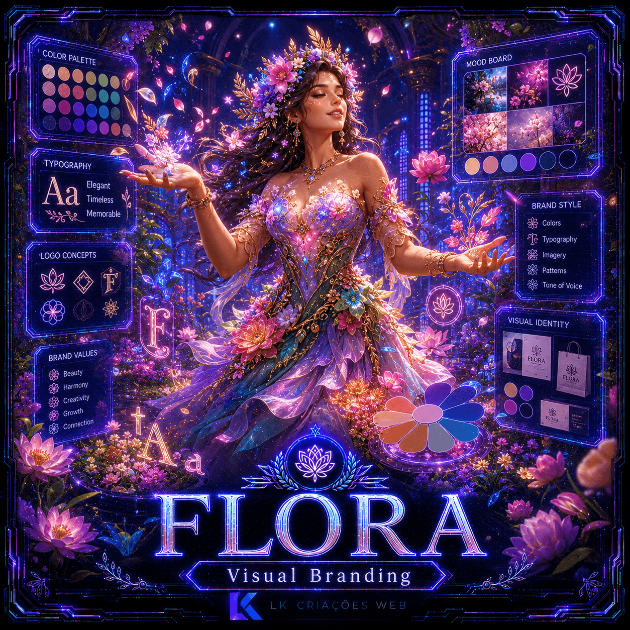 Flora — Visual branding and aesthetics