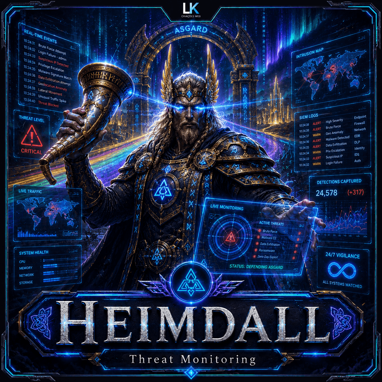 Heimdall — Real-time threat monitoring and alerting