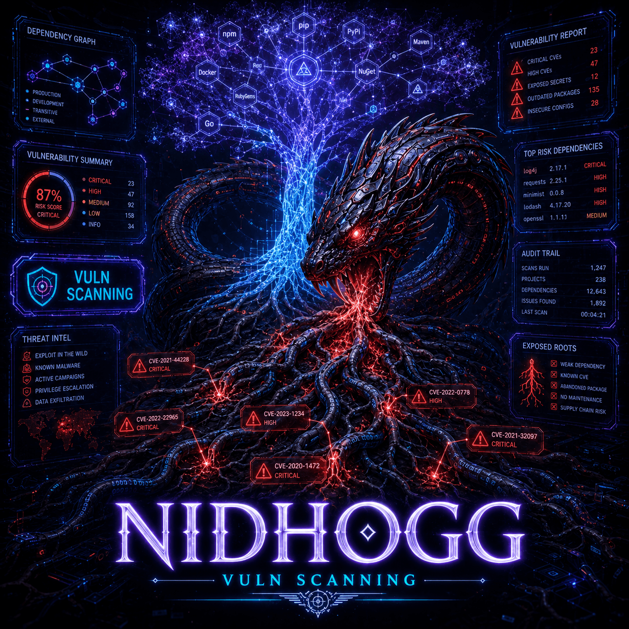Nidhogg — Vulnerability scanning and dependency audit