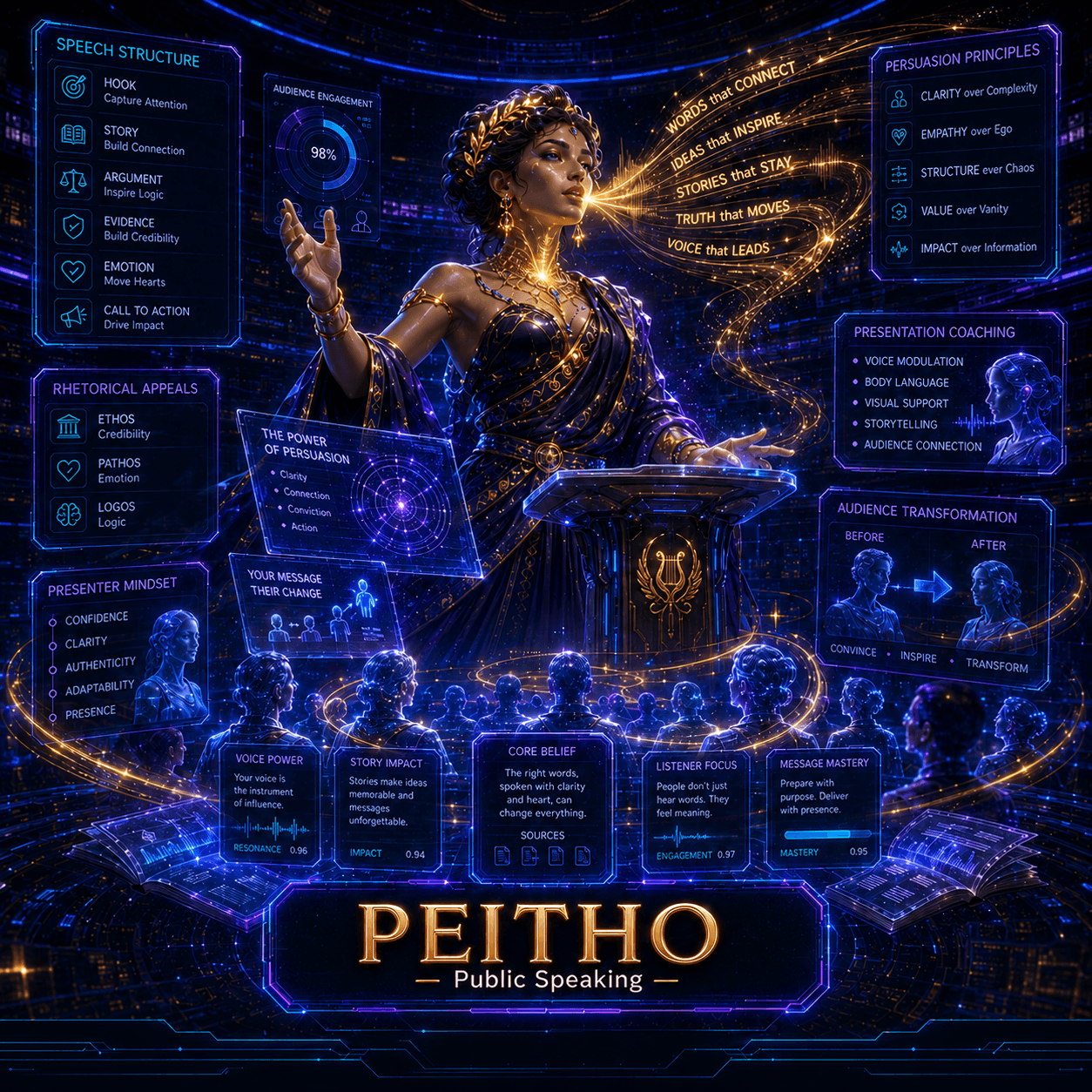 Peitho — Public speaking, debate and presentation coaching