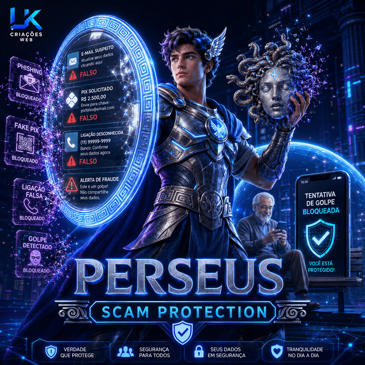 Perseus — Consumer scam protection — phishing/PIX/fake-call detection for individuals