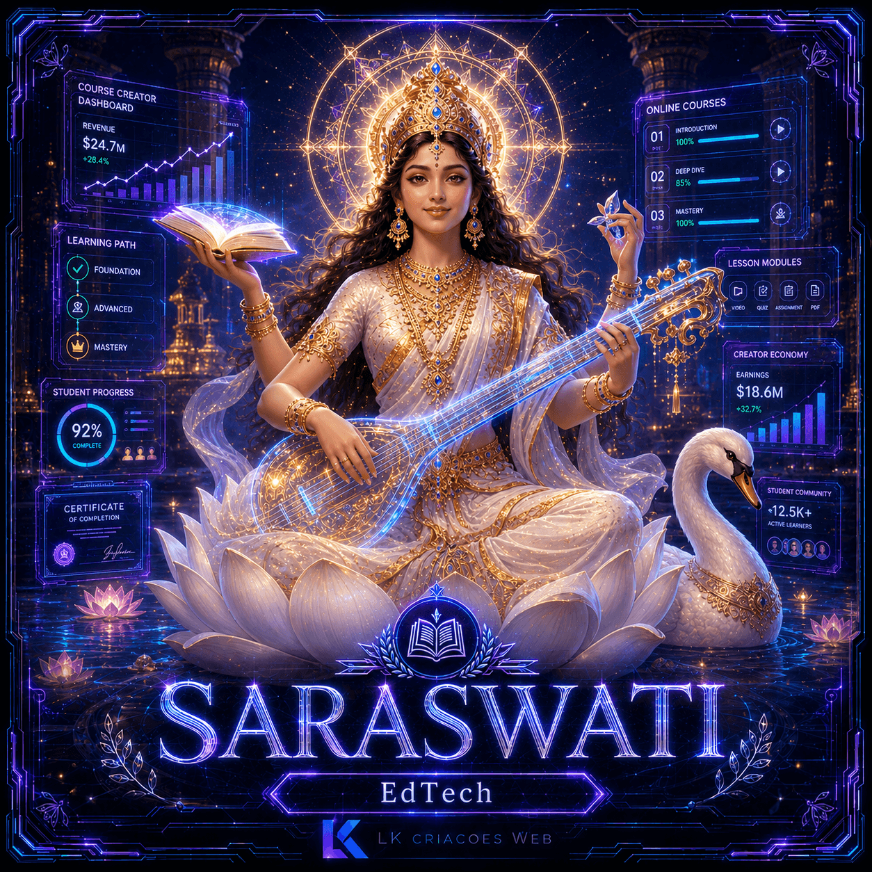 Saraswati — EdTech, online-course business and education monetization